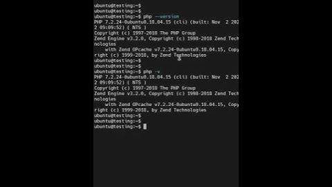 How to check PHP version in Ubuntu?