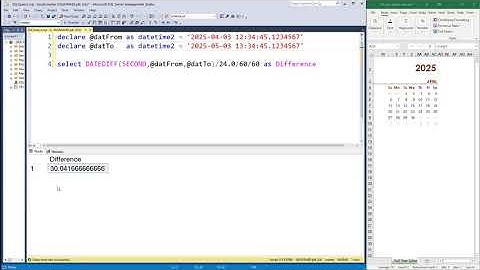 What is the difference between two dates using the DATEDIFF function