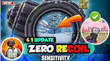 🔥BGMI 4.1 Update Sensitivity Settings 2025 🔴| Zero Recoil Sensitivity Code 😱 | Bgmi 4.1 Sensitivity🚀