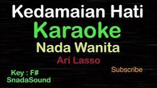 KEDAMAIAN HATI-Ari Lasso|KARAOKE NADA WANITA​⁠ -Female-Cewek-Perempuan@UcokkuYasir