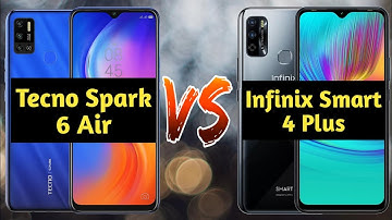 Tecno Spark 6 Air vs Infinix Smart 4 Plus - full details comparison || Which is the best smartphone?