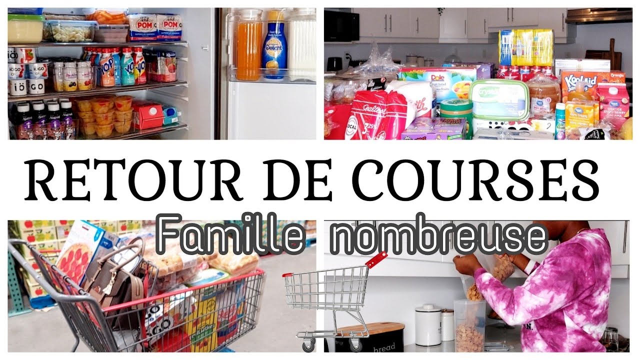 🛒GROS RETOUR DE COURSES DU MOIS FAMILLE NOMBREUSE + ORGANISATIONS || Maman des Garçons 🛒🤩