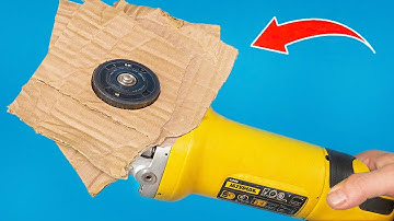 Why it is Not Patented? Insert Cardboard Into Angle Grinder and Amazed