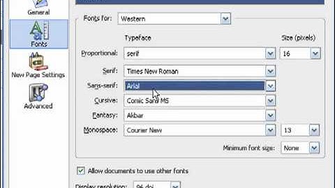 How to Configure the Kompozer Settings