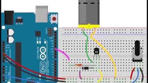 how to  control dc motor speed with potentiometer arduino + code