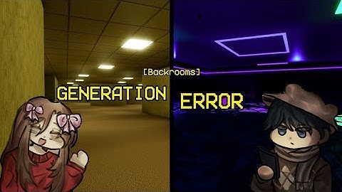 Backroom: Generation Error [Walkthrough] - Roblox Backroom