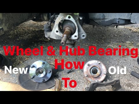 HOW TO REPLACE FRONT WHEEL BEARING ON YOUR CAR / 2007 SATURN AURA WHEEL & HUB BEARING REPLACEMENT