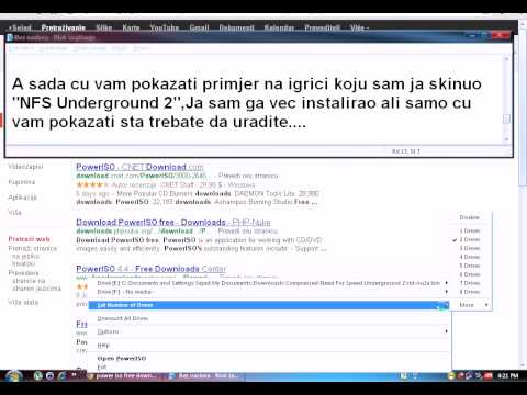Kako otvoriti .bin .cue .iso .daa..... datoteke !!!