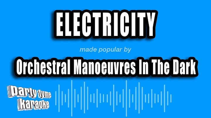 Electricity Karaoke version - Karaoke performance video thumbnail