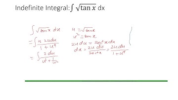 Indefinite Integral sqrt tanx