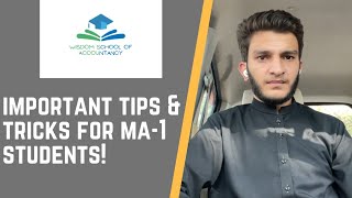 Important tips & tricks for MA-1 Students