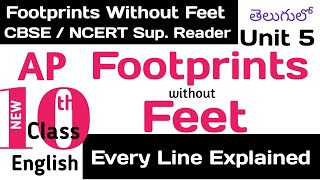 Footprints Without Feet Hg Wells Explained In Telugu I Ap Class 10 Unit 5 Cbse English