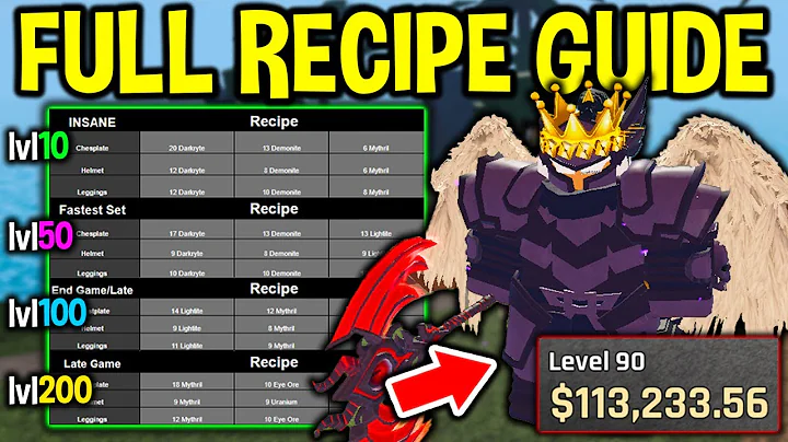 Use This RECIPE GUIDE to Craft STRONGEST SET in The Forge Roblox