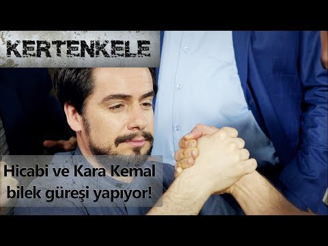 Hicabi ve Kara Kemal bilek güreşi yapıyor! - Kertenkele