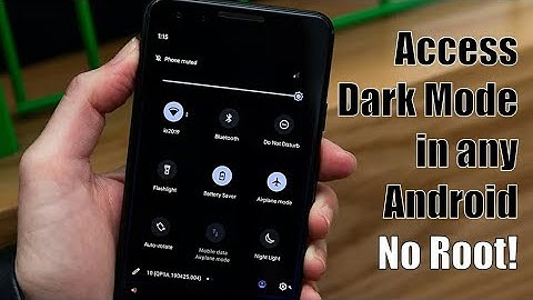 How to access Dark Mode in any android version | No Root |