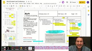 Mock Student Led Conference - Google Slides