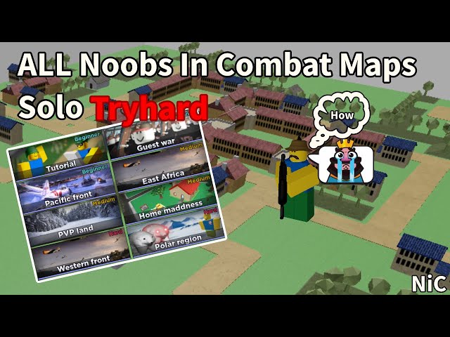 Production Destruction tryhard cheese (solo walkthrough)[noobs in combat  roblox] 