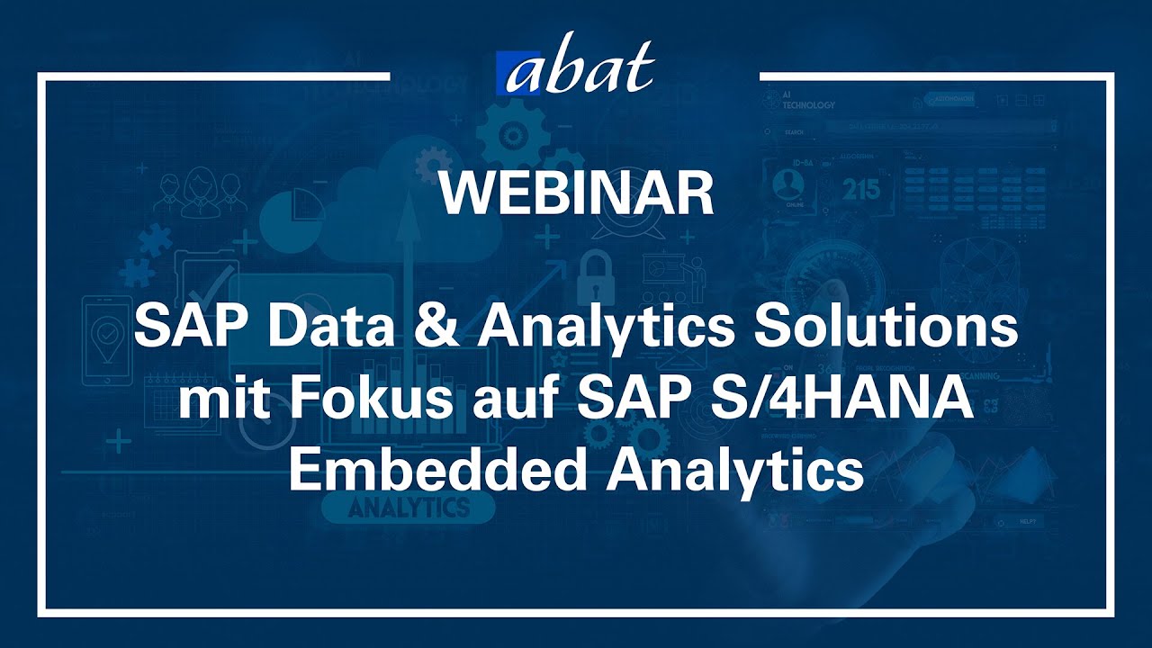 W: SAP Data & Analytics Solutions mit Fokus auf SAP S/4HANA Embedded ...