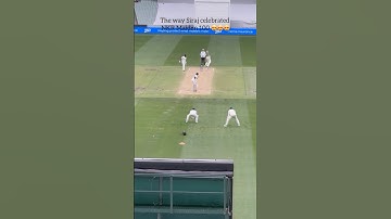 Nitish Kumar Reddy 100 celebrated by Siraj #cricket #nitishkumar #siraj #bgt24 #indvsaus #viratkohli