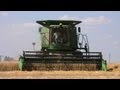 Aves Farms - John Deere 9560 Combine and the Winter Wheat Harvest on 7-11-2013