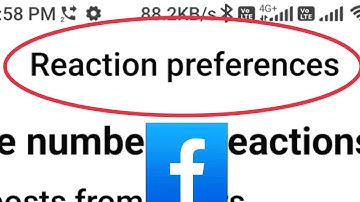 Facebook Reaction preferences Settings