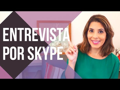 Vídeo: Com Entrevistar A Skype