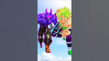 Beerus vs Broly Comparison Video#shorts