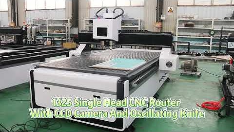 1325 single head cnc router with ccd camera and oscillating knife