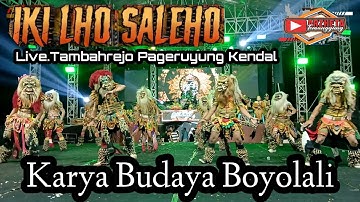 RAMPAK BUTO GEDRUK KARYA BUDAYA INDONESIA || IKI LHO SALEHA ABAH LALA LIVE TAMBAHREJO PAGERUYUNG 