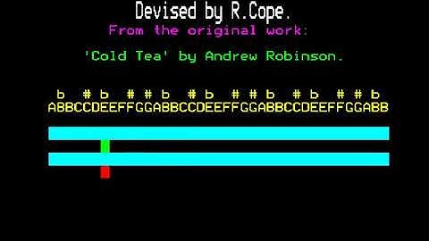 BBC B loading and playing Cold Tea