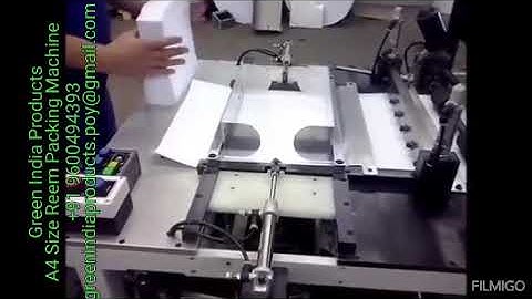 A4 Copier Paper Reem Packing Machine (Manual Feeding)