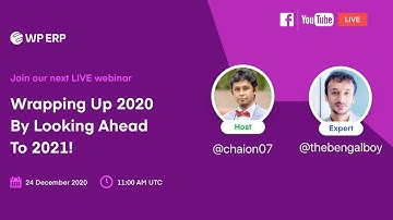 WP ERP Webinar: Wrapping Up 2020 By Looking Ahead To 2021!