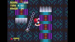 Sonic & Knuckles Master Edition Beta Lava Reef Act 1 Knuckles