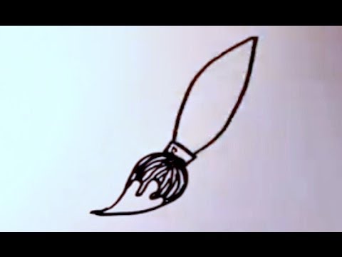 How to Draw a Paintbrush - Easy Drawing Tutorial For Kids