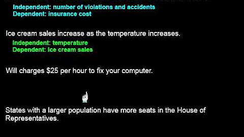 Identifying Independent and Dependent Variables