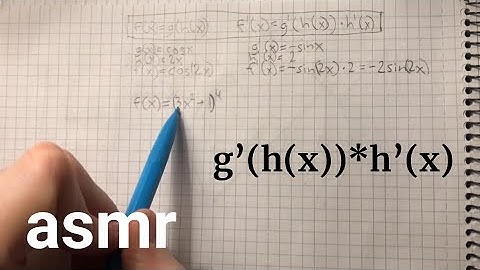finding derivatives with the chain rule - math asmr