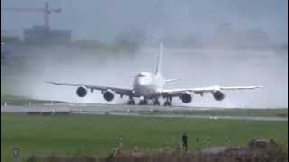 Qatar Amiri Flight B747-8i [A7-HHE] Part 1 | Highspeed Taxi and Takeoff @ Hamburg Airport