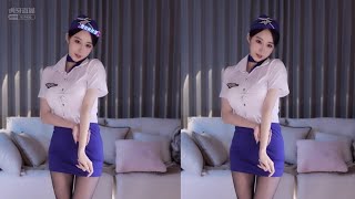 虎牙极品尤物主播周童潼空姐制服热舞～这封面你就得硬、三段韩舞你就得交代在这～