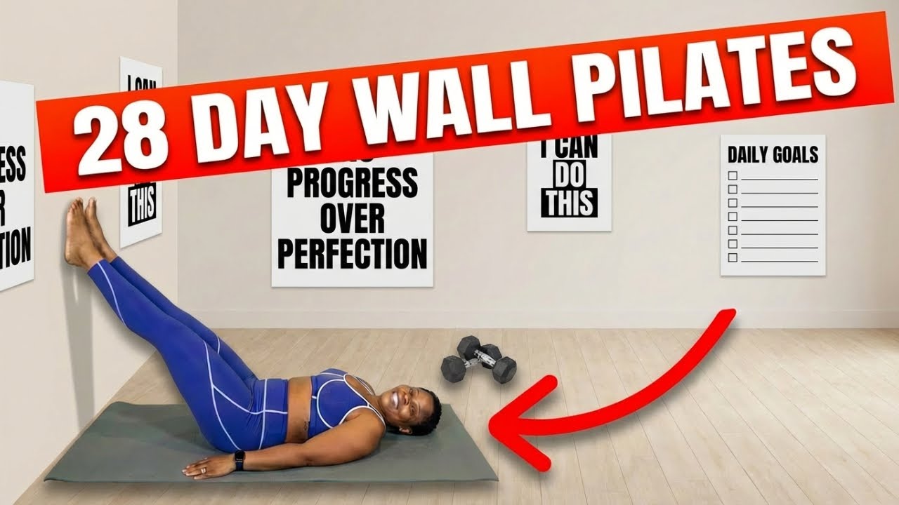 Full Body Wall Pilates Workout | 28 Day Challenge Begins