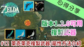 〖薩爾達傳說王國之淚〗#12 新版可用，萊克萊克複製武器/加成屬性Glitch方法介紹