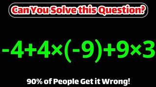 Only 1 in 10 People Can Solve This Amazing Math Question!