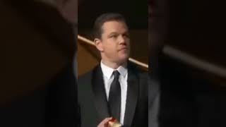 Matt Damon vs Jimmy Kimmel live at the Emmys after Kimmel's loss