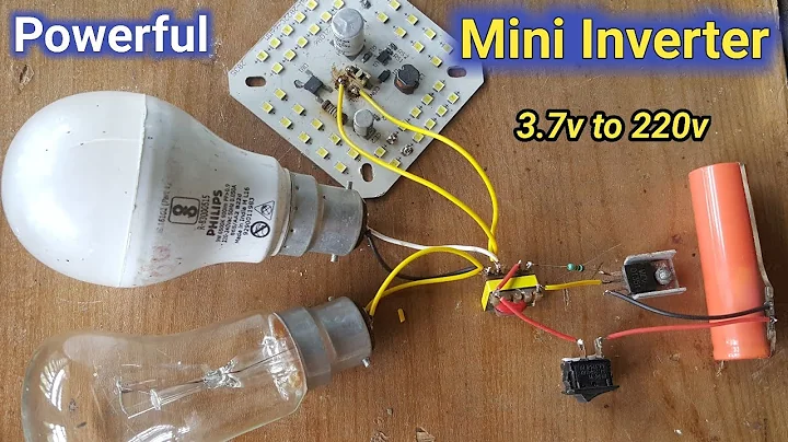 How To Make Mini Inverter With Mobile Charger || How To Make 3.7v to 220v Inverter Circuit