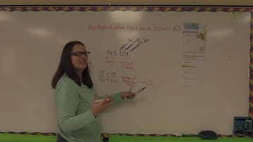 5th Grade Use Models to Write Fractions as Decimals Part 2 1