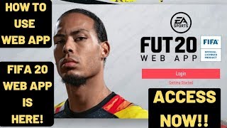 FIFA 20 Web App Is HERE !| Get Early Access Now| How To Use Web App Released| Quick Guide| screenshot 2