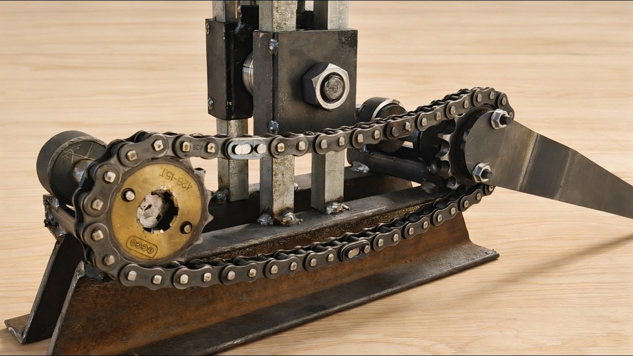 Building a Powerful Metal Roller From Scratch (DIY Chain Drive)