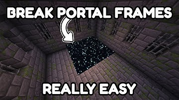 HOW TO BREAK END PORTAL FRAMES IN MINECRAFT 1.21.10 - TUTORIAL