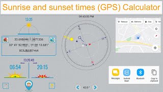 Sunrise and Sunset Calculator / Solar compass screenshot 2