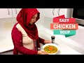 طریقه ساده پختن سوپ مرغ Easy chicken soup recipe