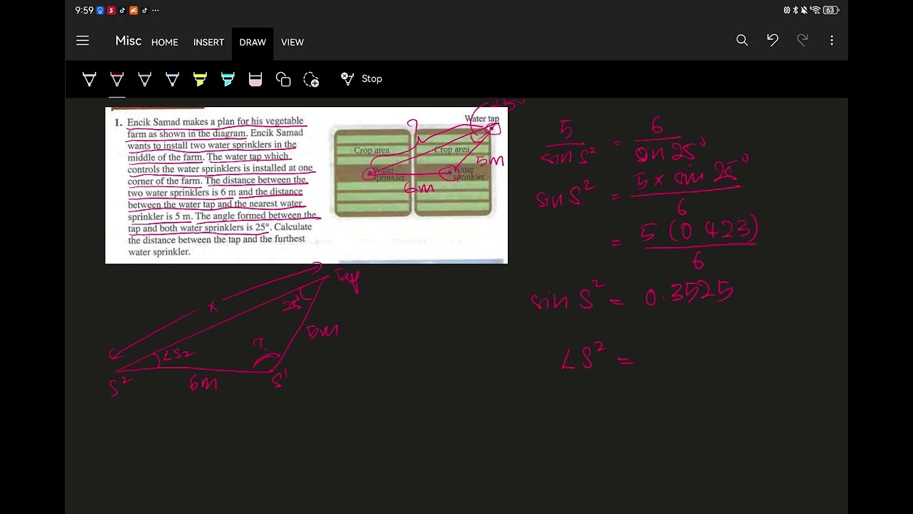 Form 4, Additional Math, Chapter 9, Solutions of Triangle